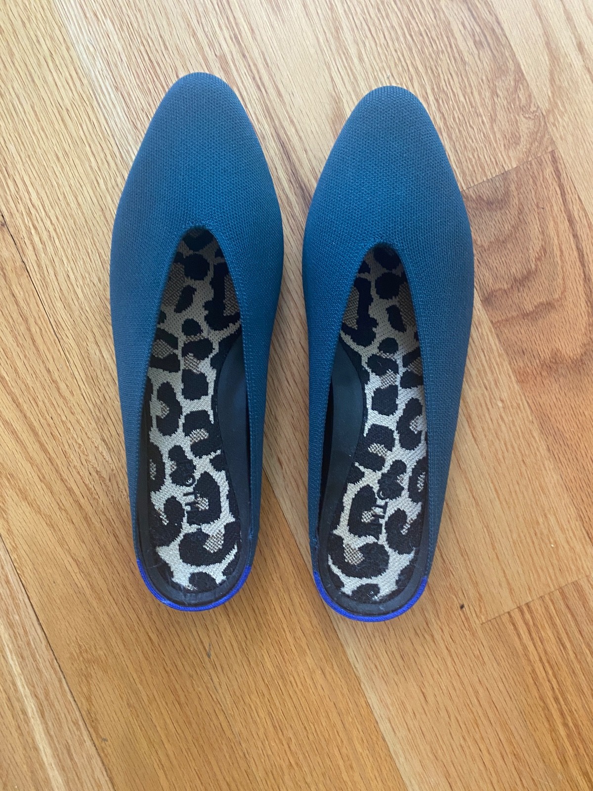 Rothy’s The Almond Demi Mules Slip On Shoes Deep Emerald Women’s US Size 12