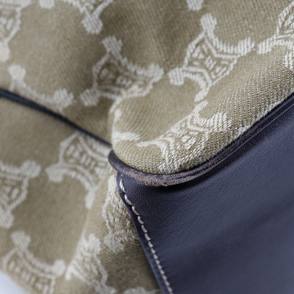 CELINE Boogie bag Handbag Macadam khaki canvas Women
