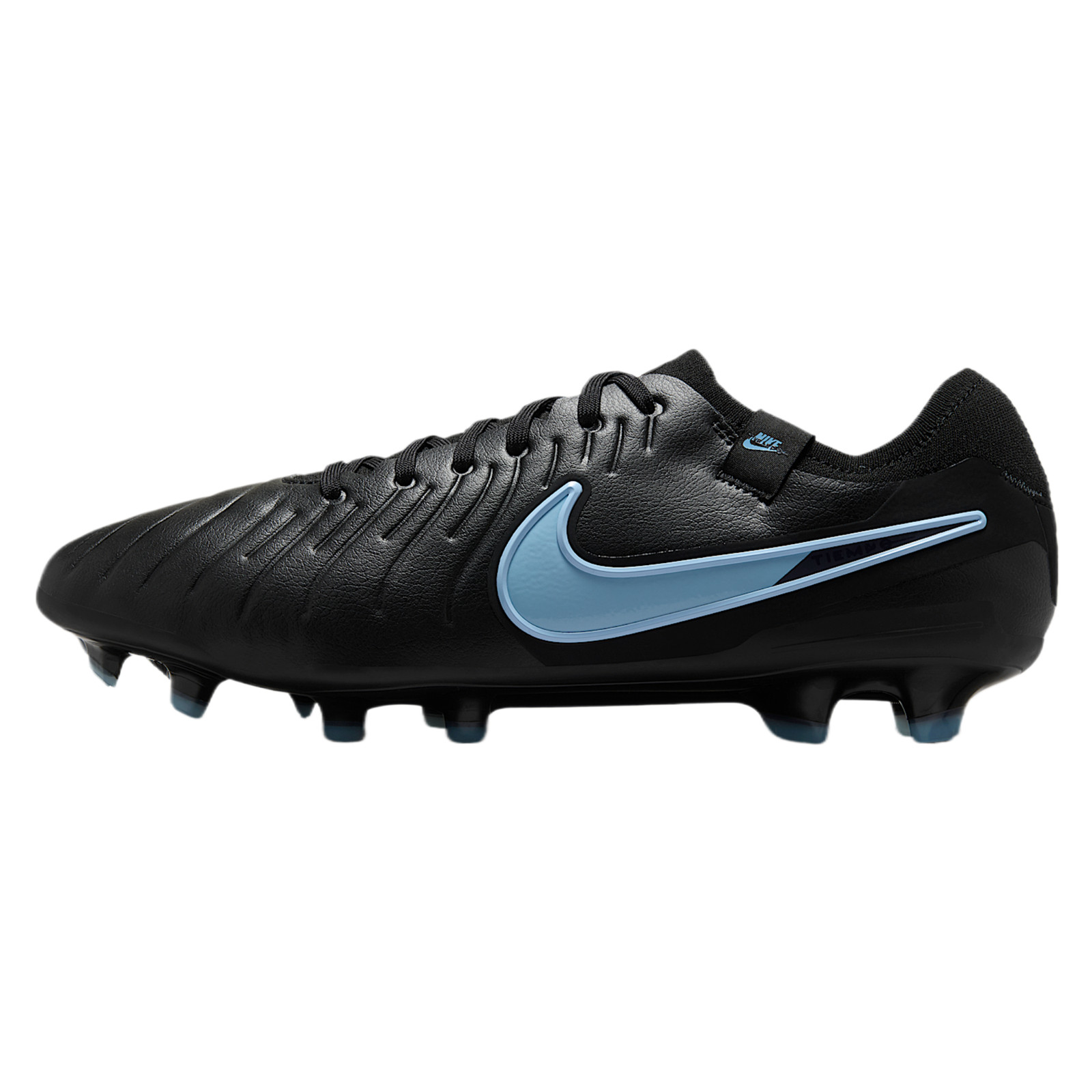 Nike Tiempo Legend 10 Pro Firm-Ground Low-Top Soccer Cleats (Black/Black)