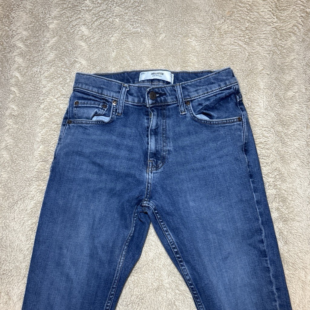 Hollister Slim Straight Jeans Mens W29 L30 Blue Denim