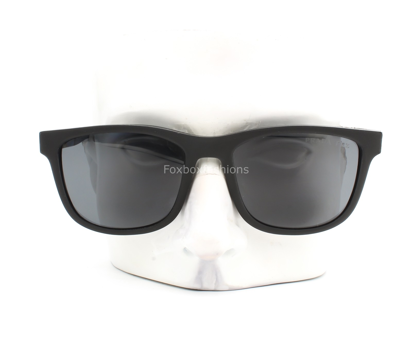 Prada Linea Rossa Sunglasses SPS 04X DG0-02G Matte Black Rubber Polarized w/case