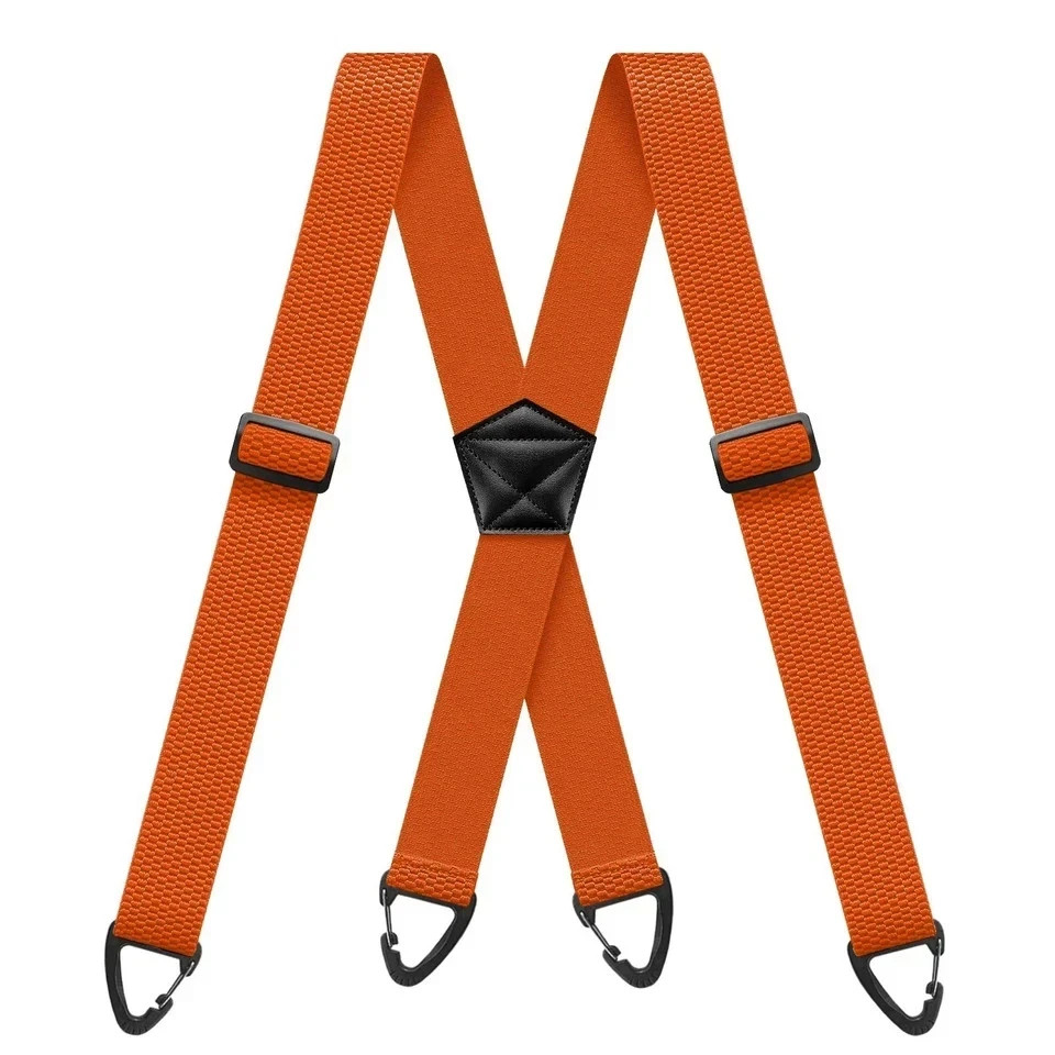 Suspenders for Men Heavy Duty, X Shape Back Hidden Suspender 1.5″ Under Clothing