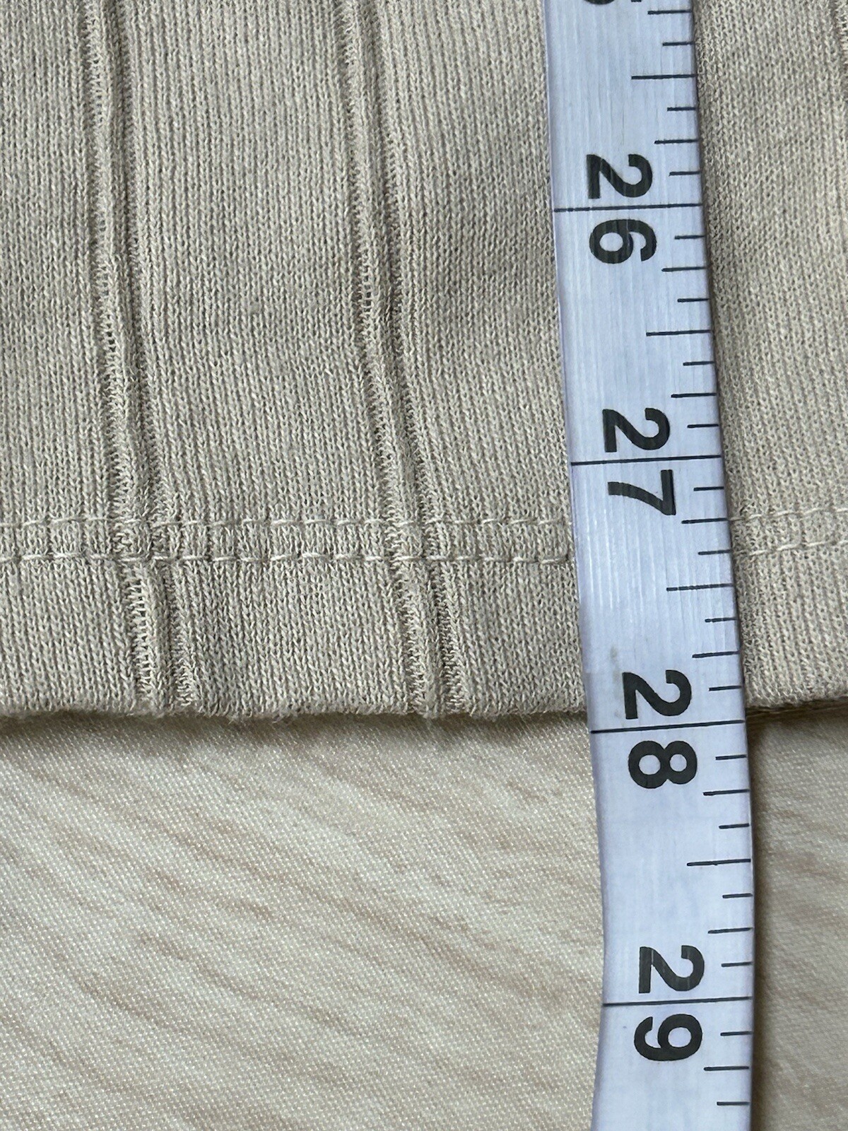 Magnet Art Lynn Yang Beige White Ribbed Tank with Applique Detail Size M/L