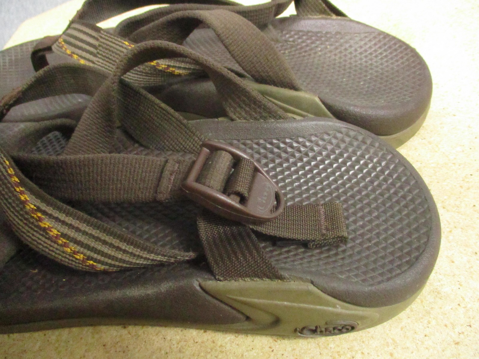 Chaco Sandals Mens Size 13 Brown Z/2 Toe Loop Adjustable Strap EcoTread J103017