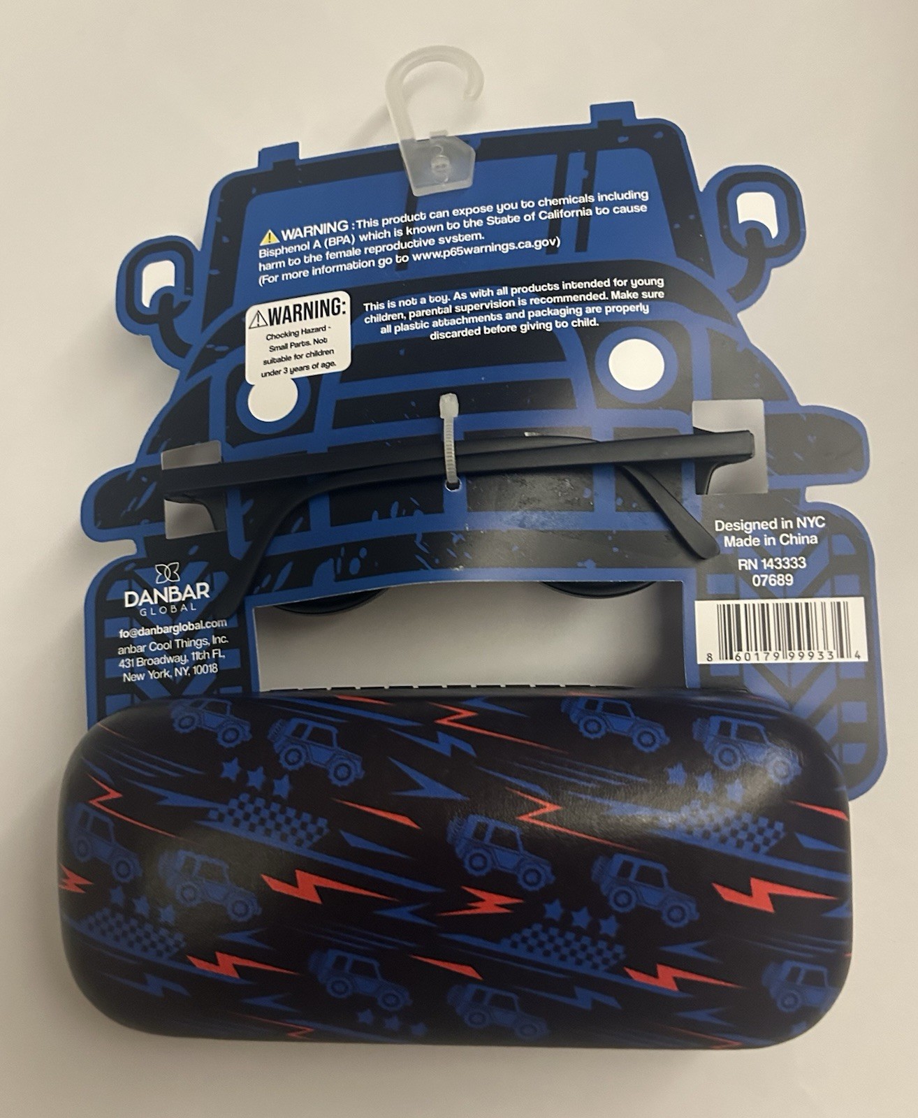 New Blue Danbar Global Sunnis Jeep Case 100% UV Protection CE Cool Things Inc