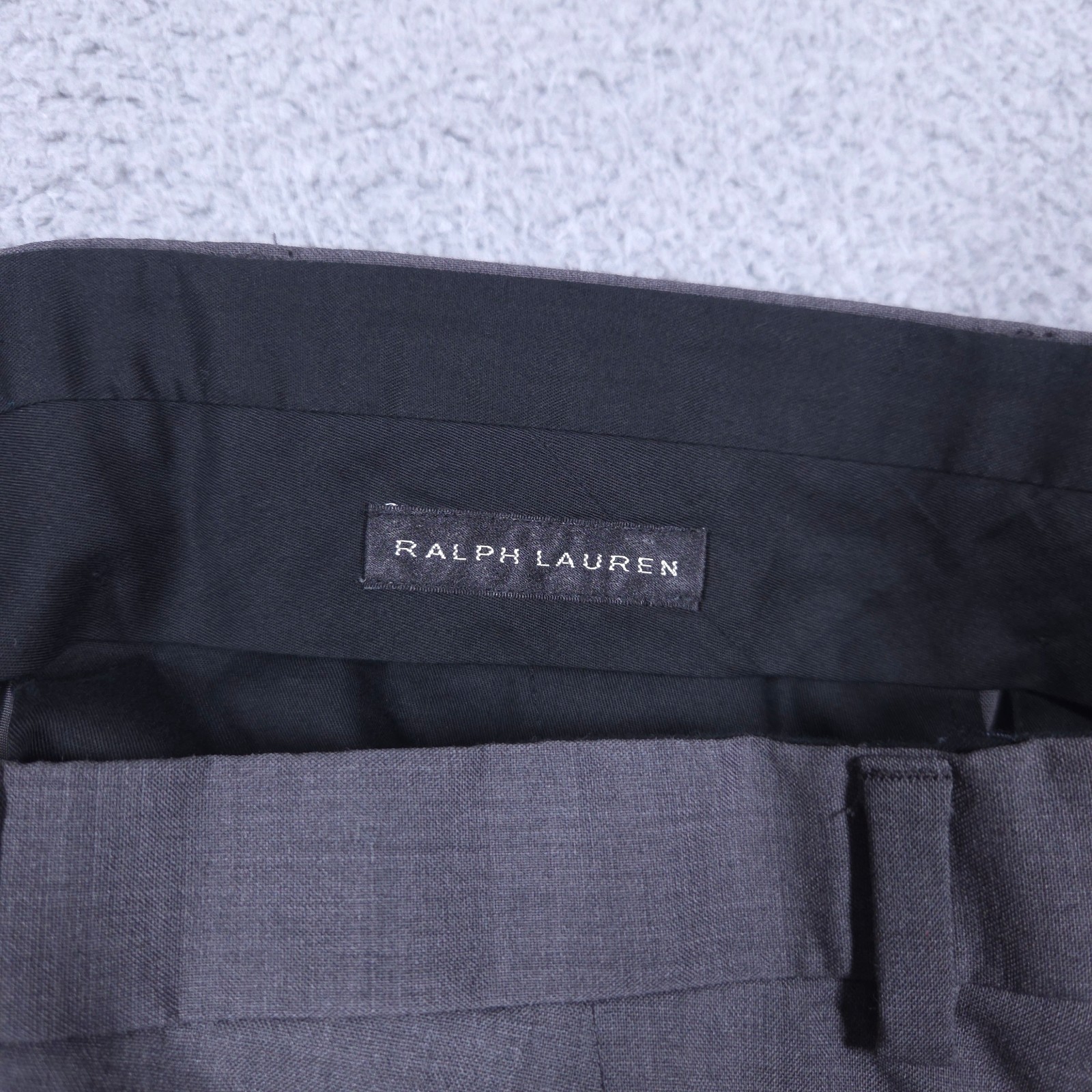 Ralph Lauren Black Label Pants Mens 32 (Fits 33×34) Charcoal Wool Trousers Italy