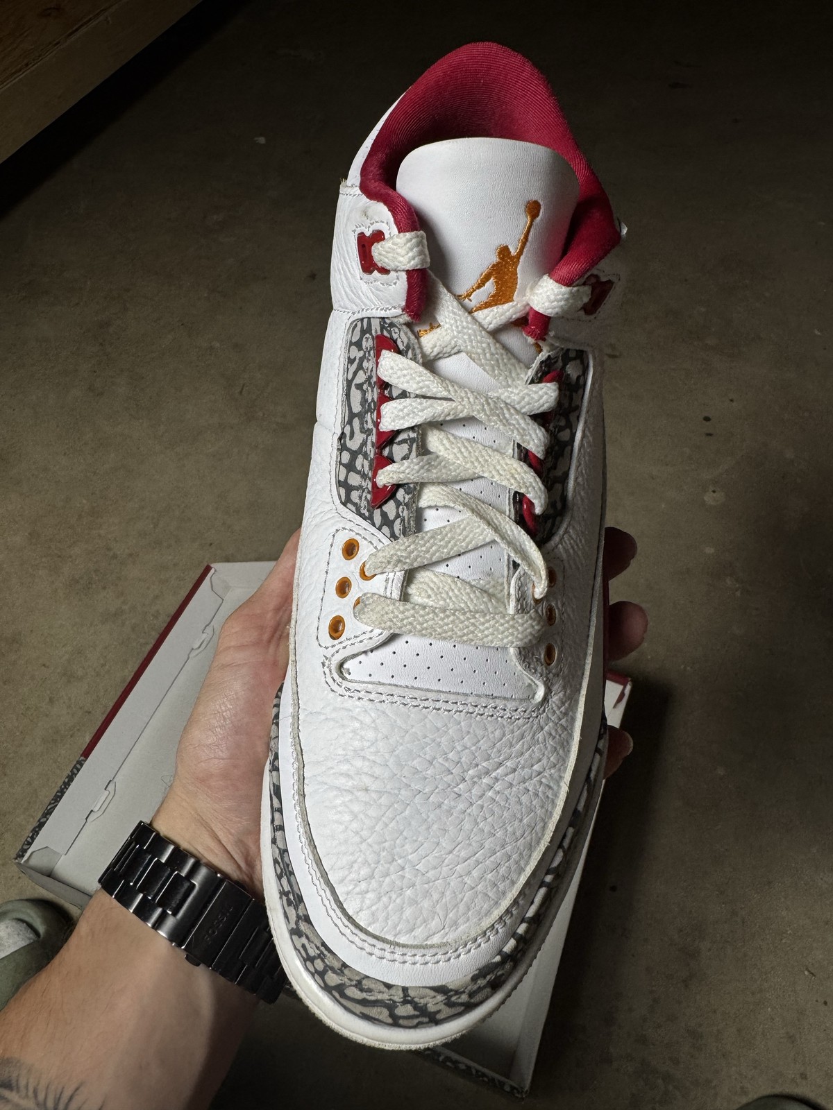 Size 8M/9.5W – Jordan 3 Retro Cardinal Red CT8532-126 Pre-Owned