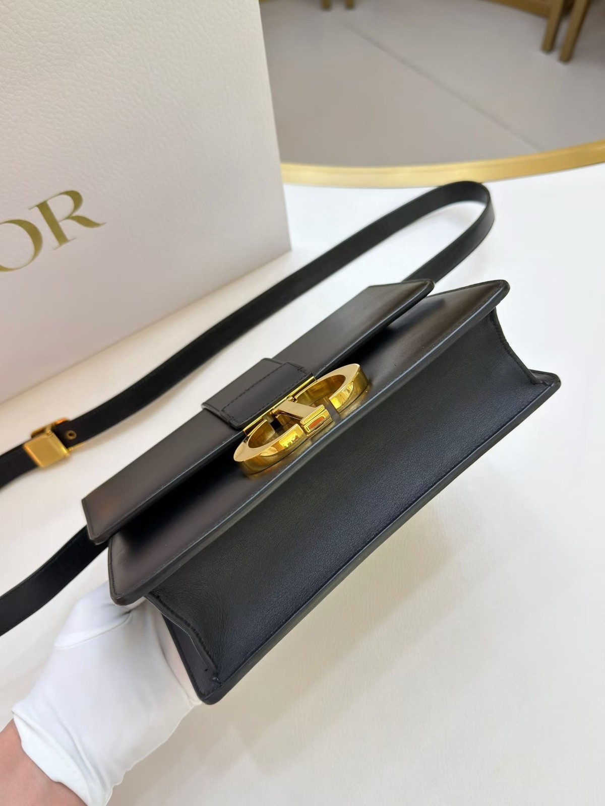 Dior Pre-Owned Authentic Crossbody Bag Black 24*17cm Free Tracked Shipping