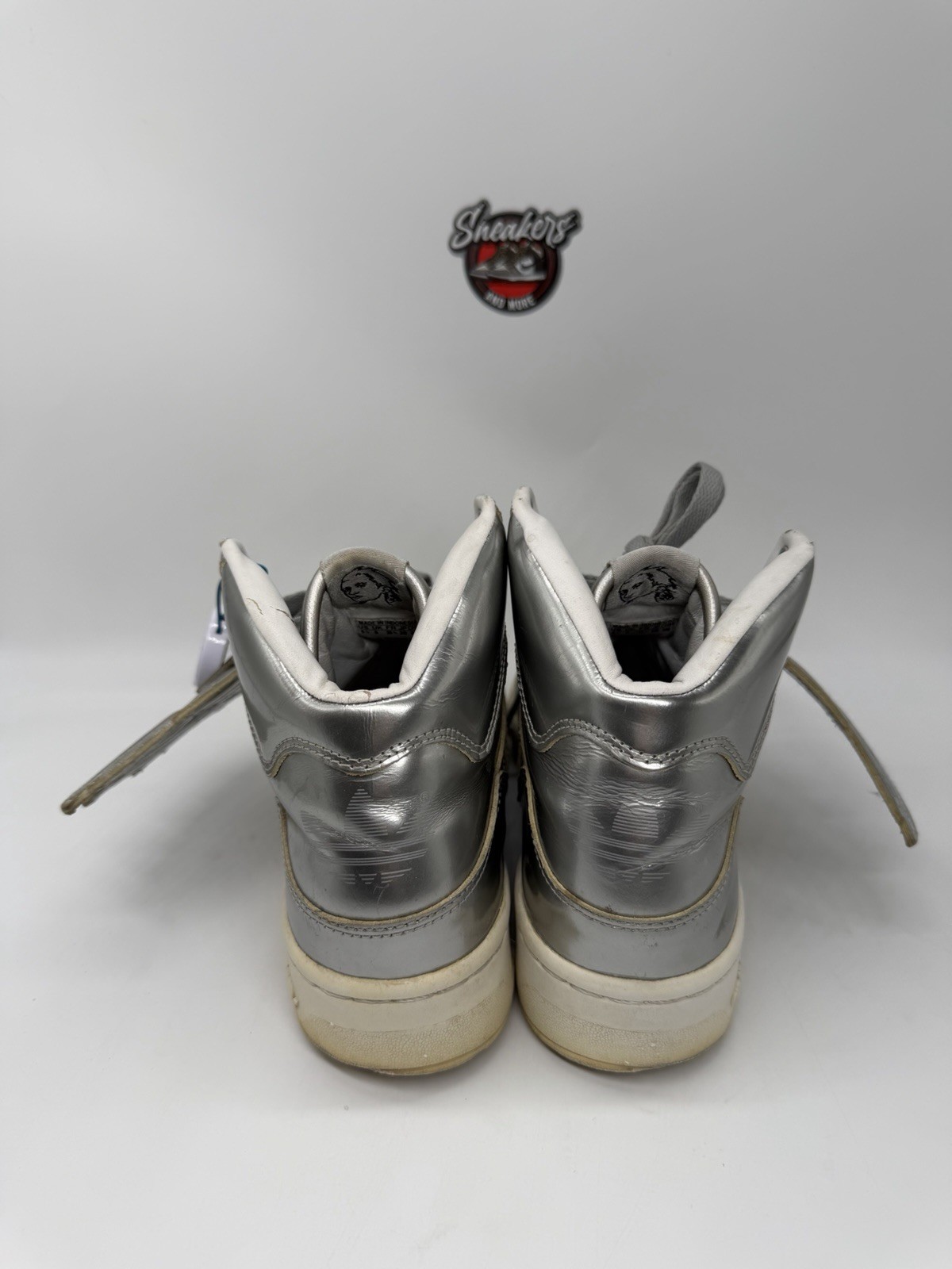 Adidas JS Wings 1.0 Jeremy Scott Metallic Metal Silver S77798 Mens Bear Size 6.5