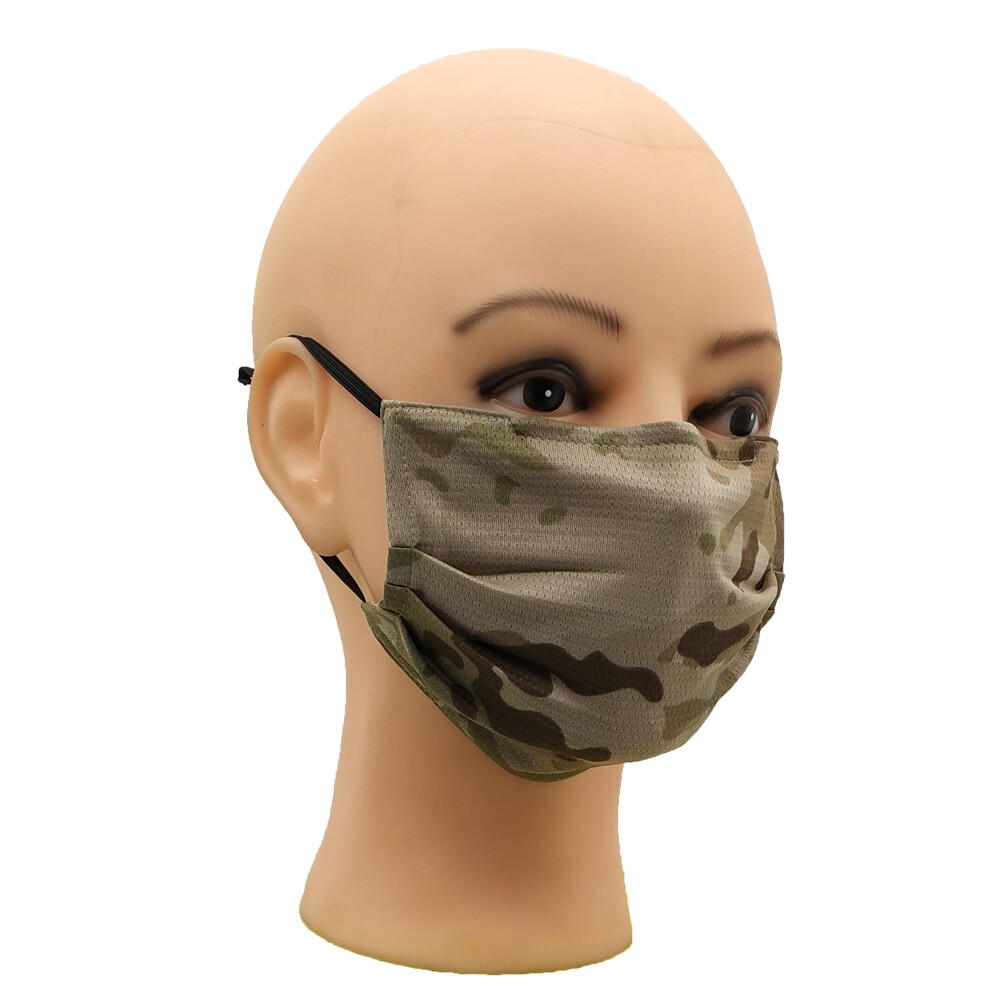 Military Camouflage Breathable Tactical Half Face Mask Unisex for Outdoor sports