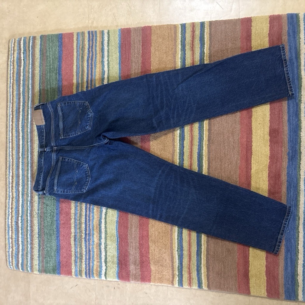 American Eagle Flex Baggy Dark Wash Blue Stretch Denim Jeans Men