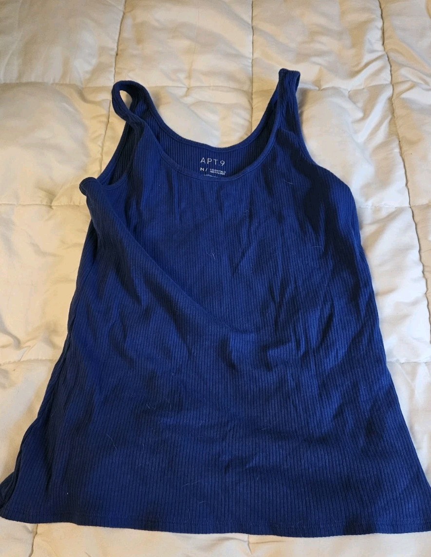 womens tank top royal blue medium