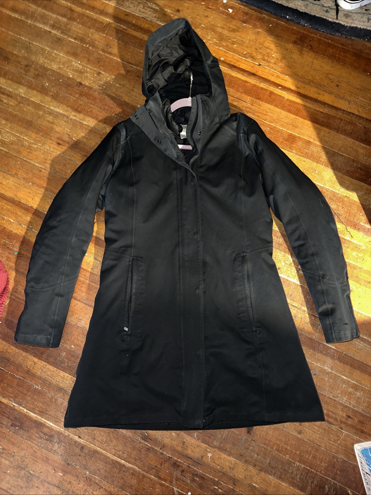 Patagonia 3-in-1 Tres Down Parka Jacket Womens Large BLACK Mint Condition