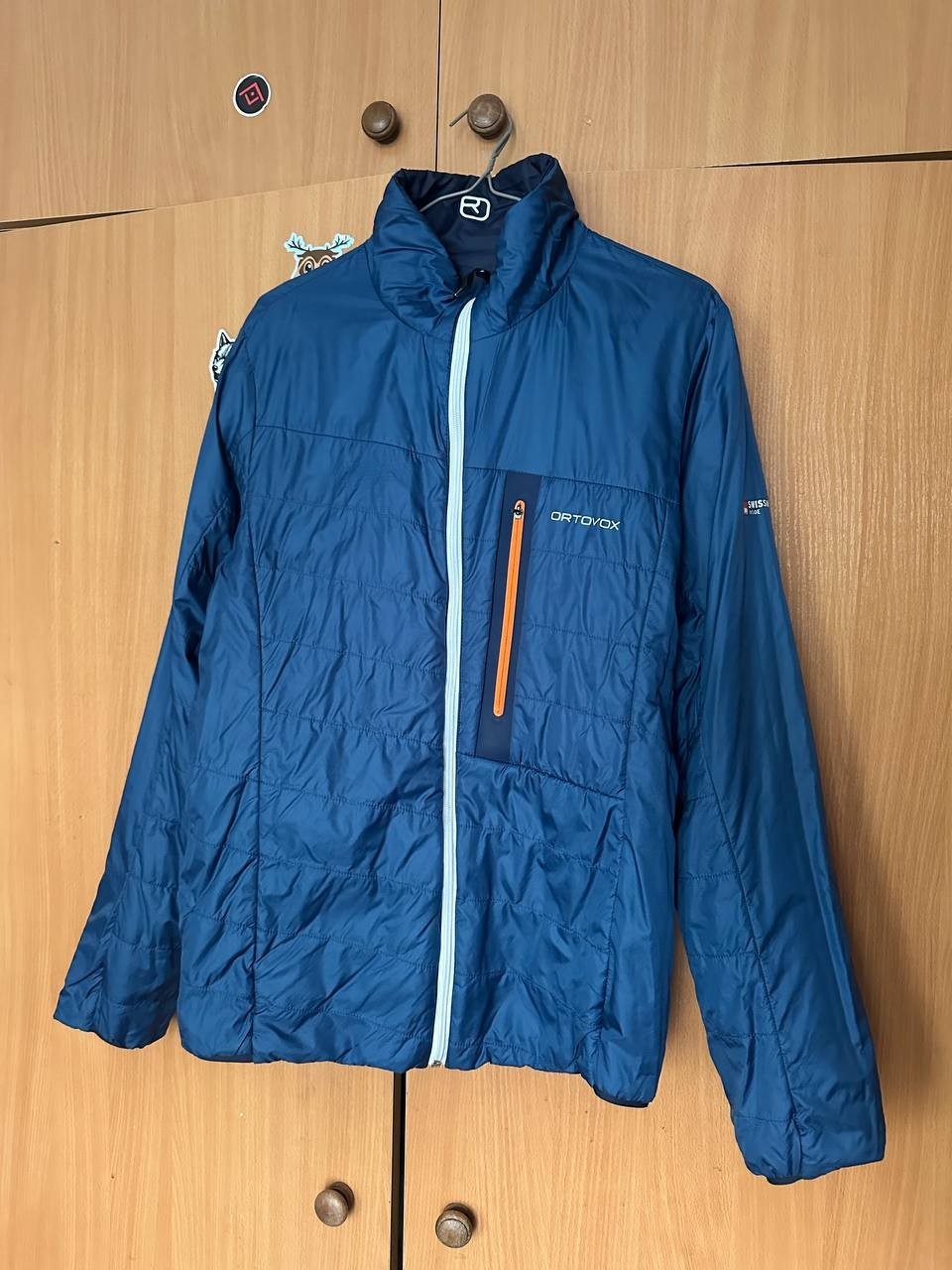 Ortovox Swisswool Piz Boval Reversible Jacket Men’s Size M Blue Hiking Outdoor