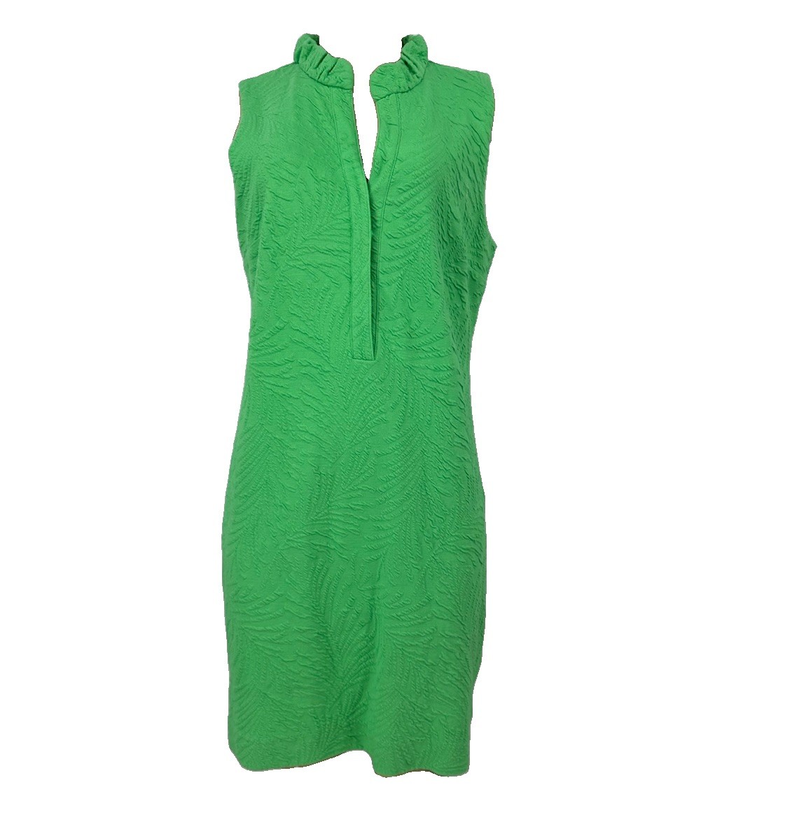 Lilly Pulitzer Medium Women Sleeveless Textured Elsey Shift Dress Green C11v