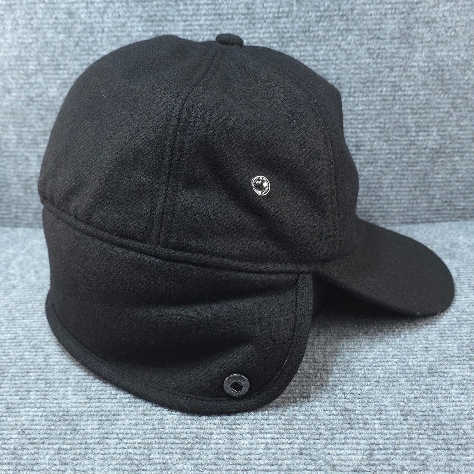 UGG Trapper Hat Cap Mens Medium Black Ear Flap Sherpa Winter Ski Outdoor Warm