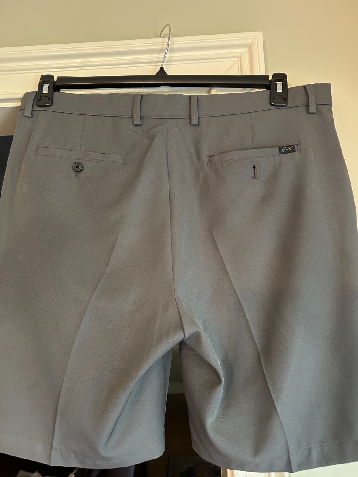 Greg Norman Golf Shorts Men Size 38 Deep Gray Performance Flat Front Polyester