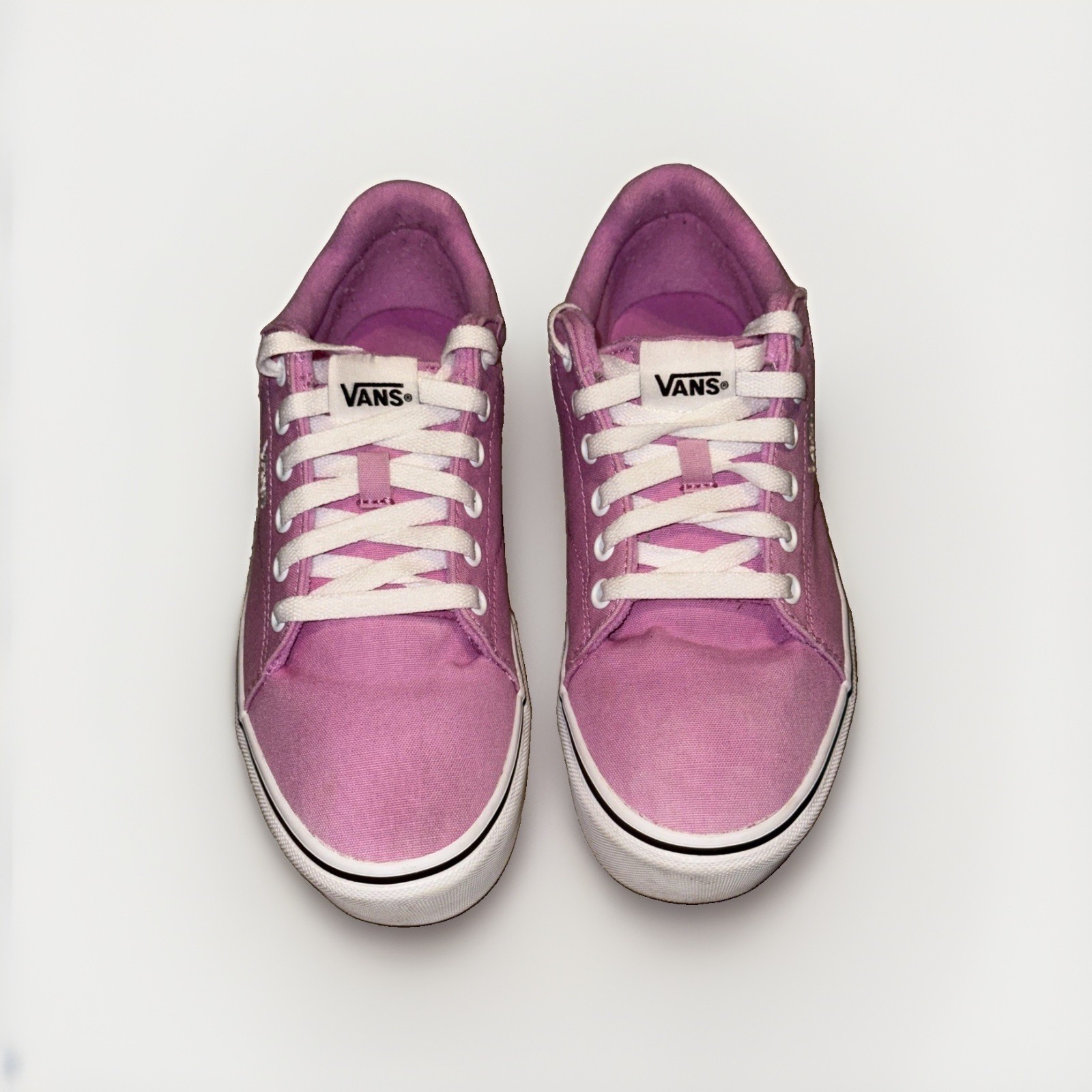Vans Seldan Platform Honeysuckle Pink Canvas Low Top Skate Shoes Sneakers Size 8