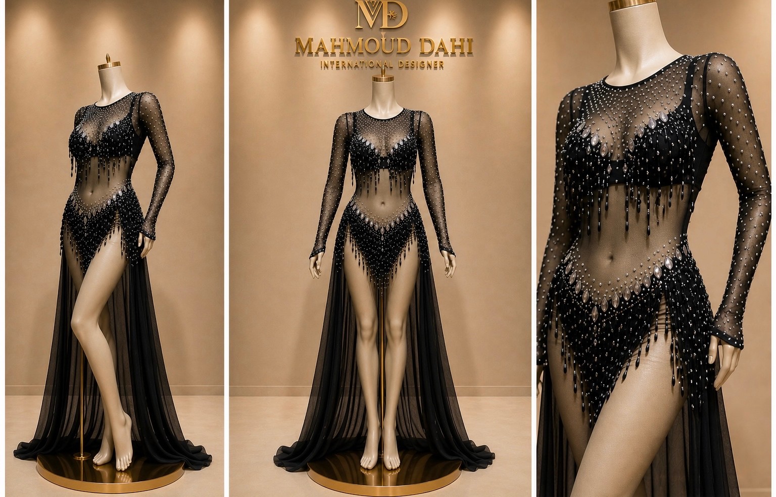 Professional Egyptian Belly Dance Bra & Skirt Set Crystal Rhinestone Costume