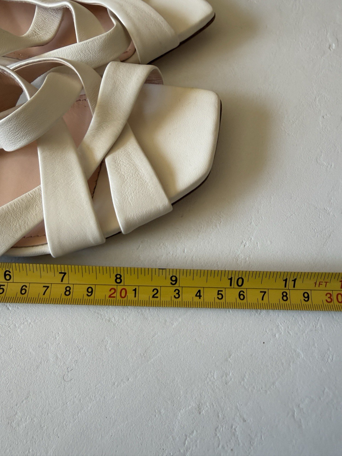 AGL Women’s Greta Leather Slide Flat Sandal Shoes EUR 38/US 8 Off White $398