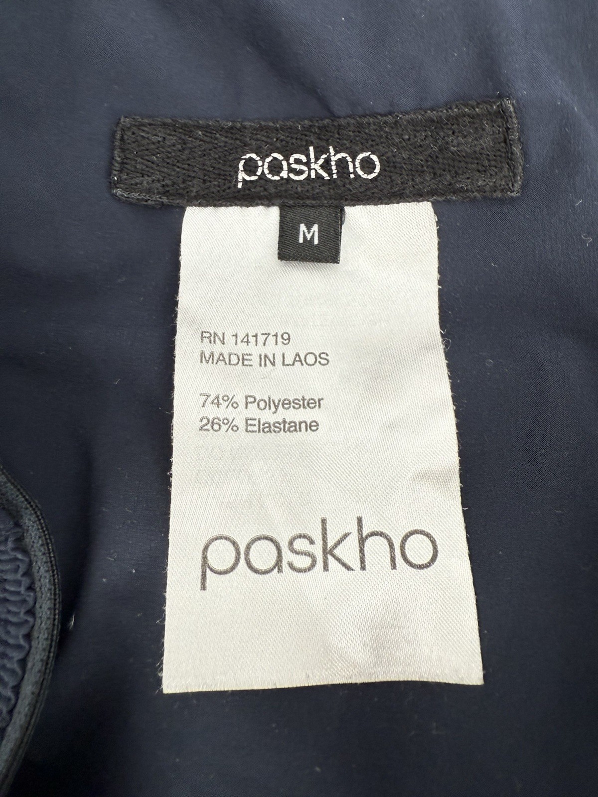 PASKHO Serene Joggers Pants Ultra Comfort Sash Tied Womens Medium Blue Travel