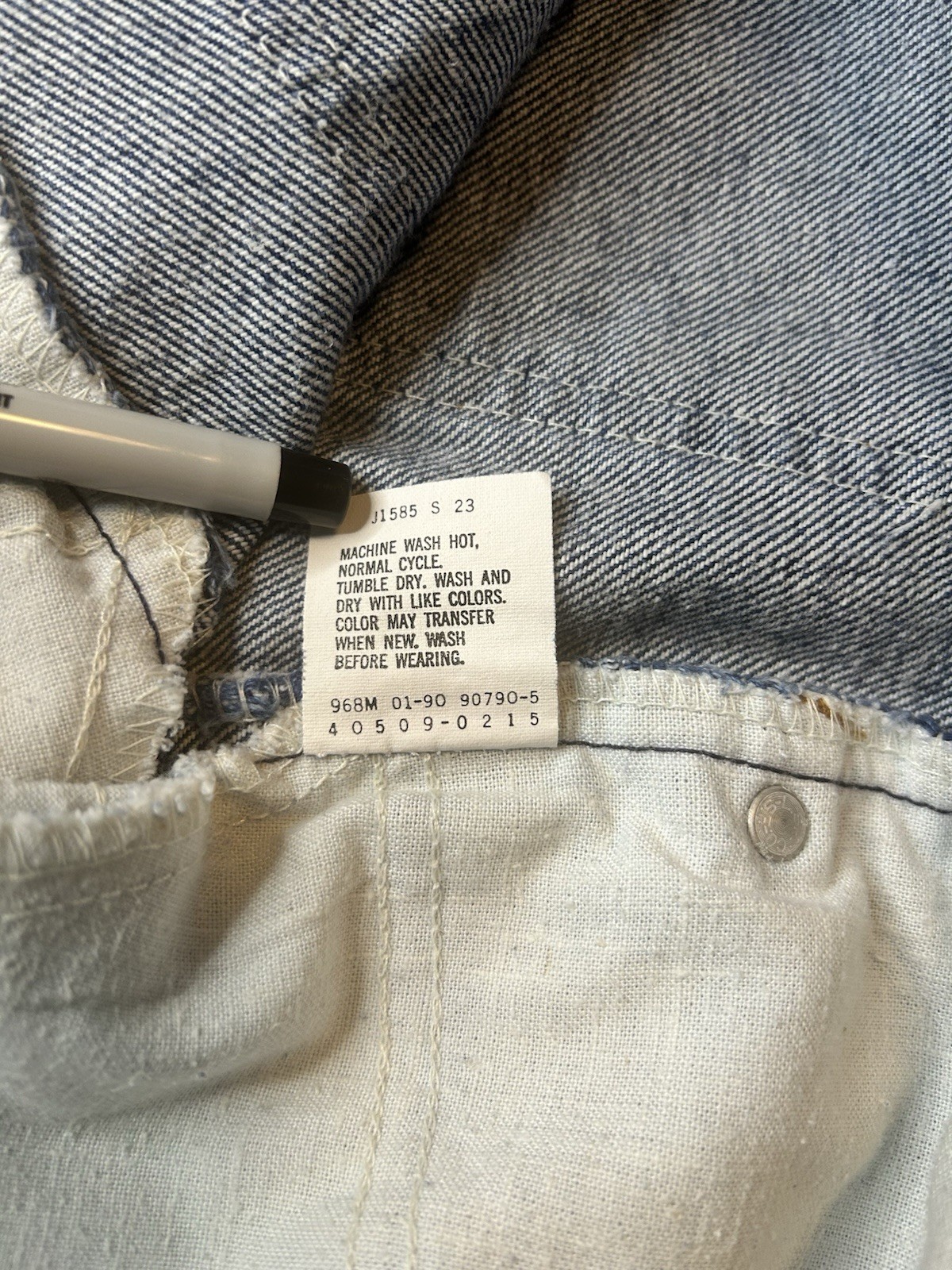 Vintage Levi’s 509 Orange Tab Straight Leg Denim Jeans Made in USA 34×30