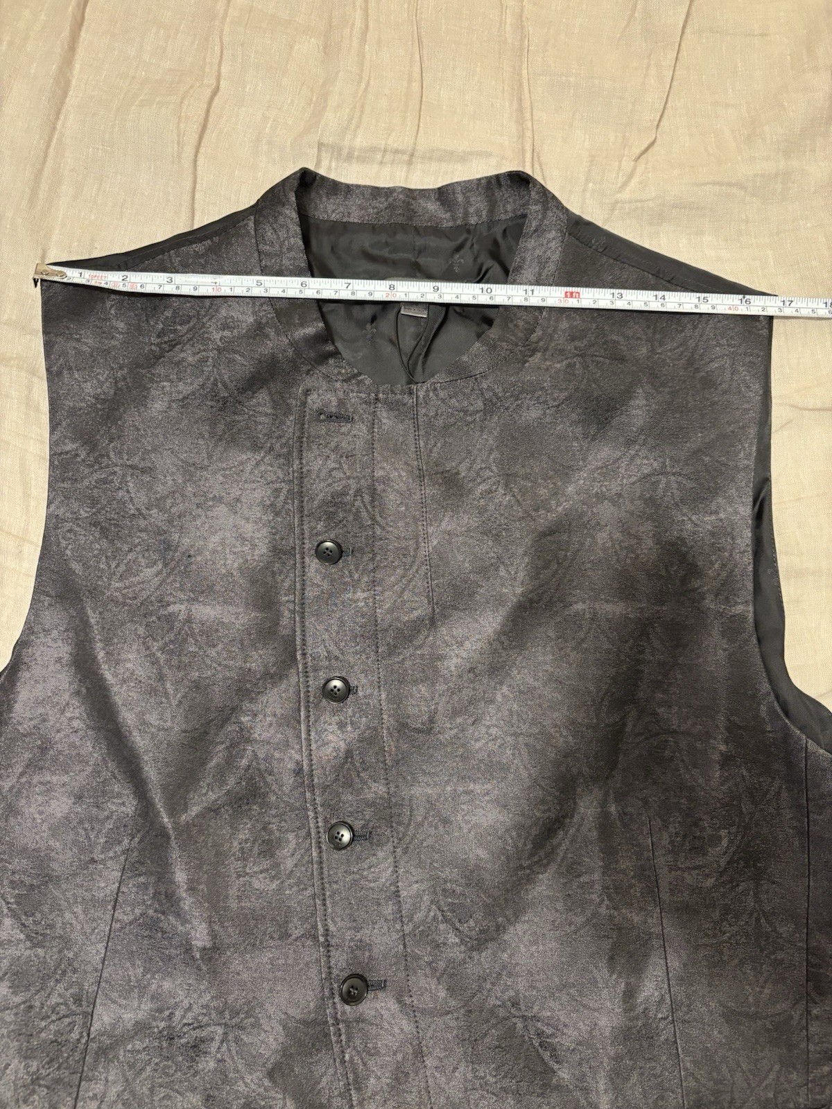 $698 NWT John Varvatos Vest 56 Men’s Beacon XL 46 US Suit Button Down Italy Made