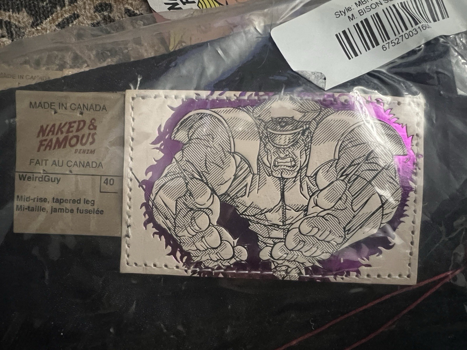 Naked And Famous X Street Fighter M. Bison Weird Guy 40×32 New