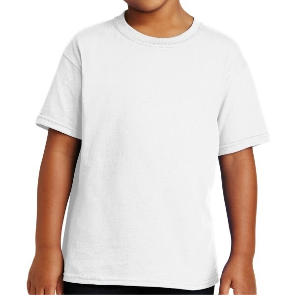 GILDAN 3-pack Youth White T-Shirt 100% Cotton sz.M G5000B