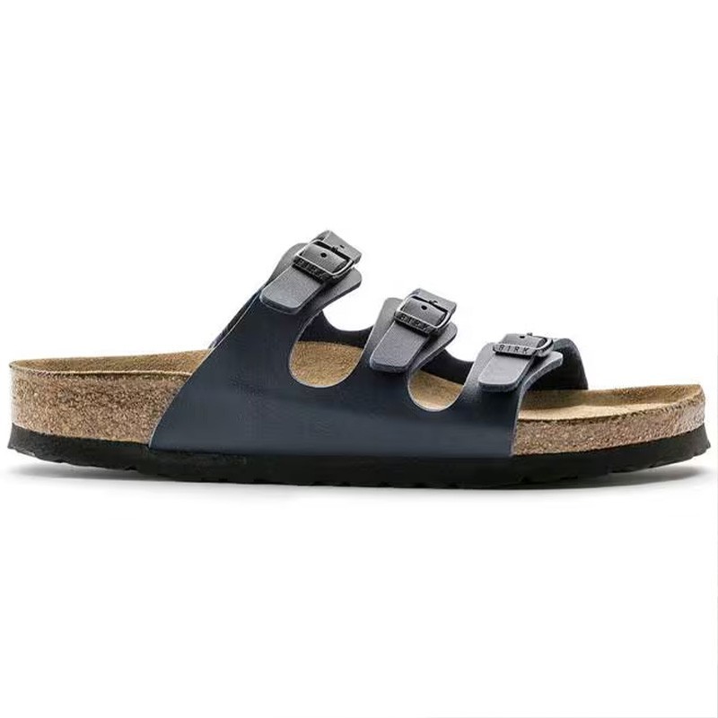 Birkenstock Florida Blue Birko-Flor Women’s Sandals Soft Footbed Wide Size