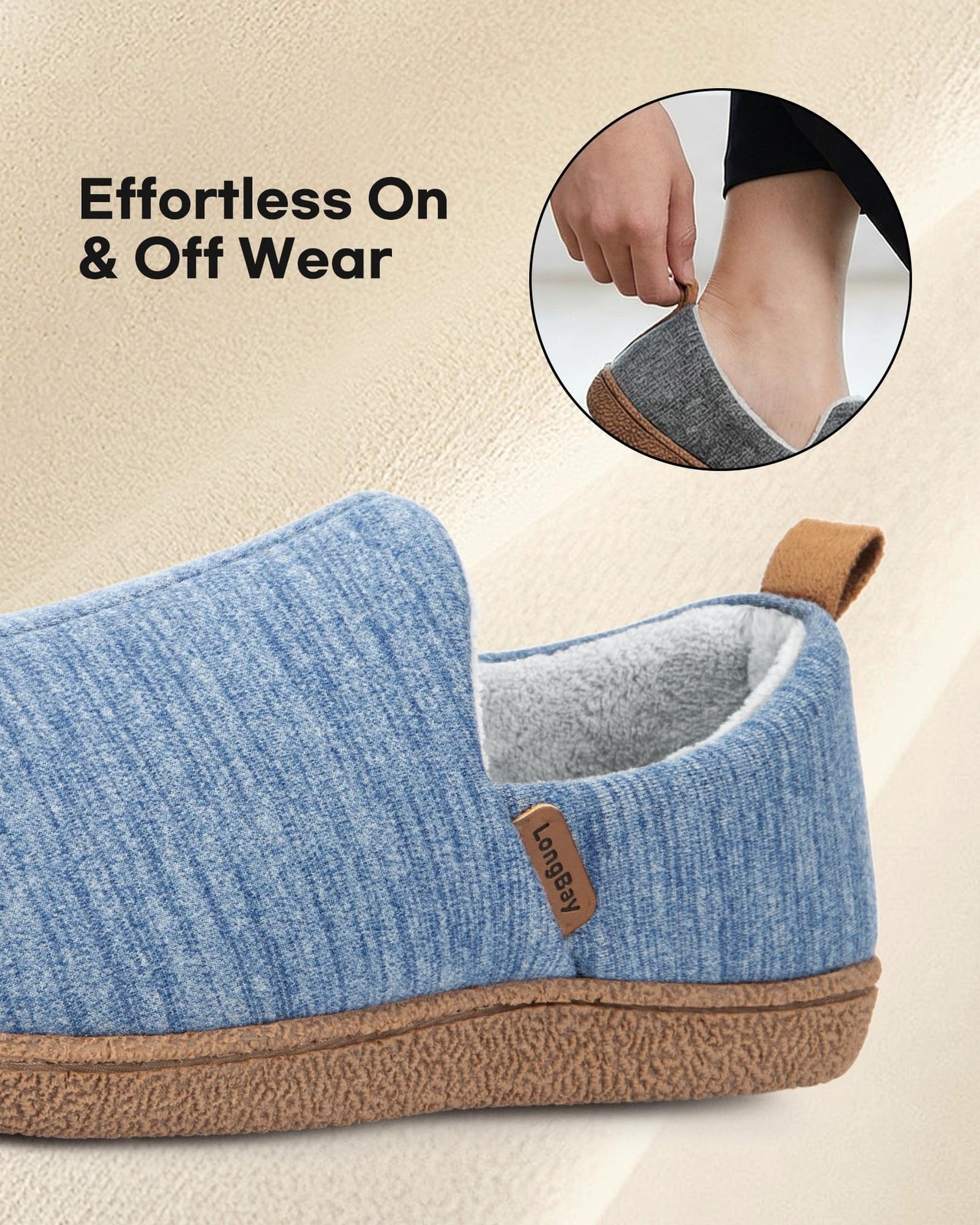 LongBay Women’s Slippers Memory Foam Cozy House Shoes for Indoor Outdoor | Br…