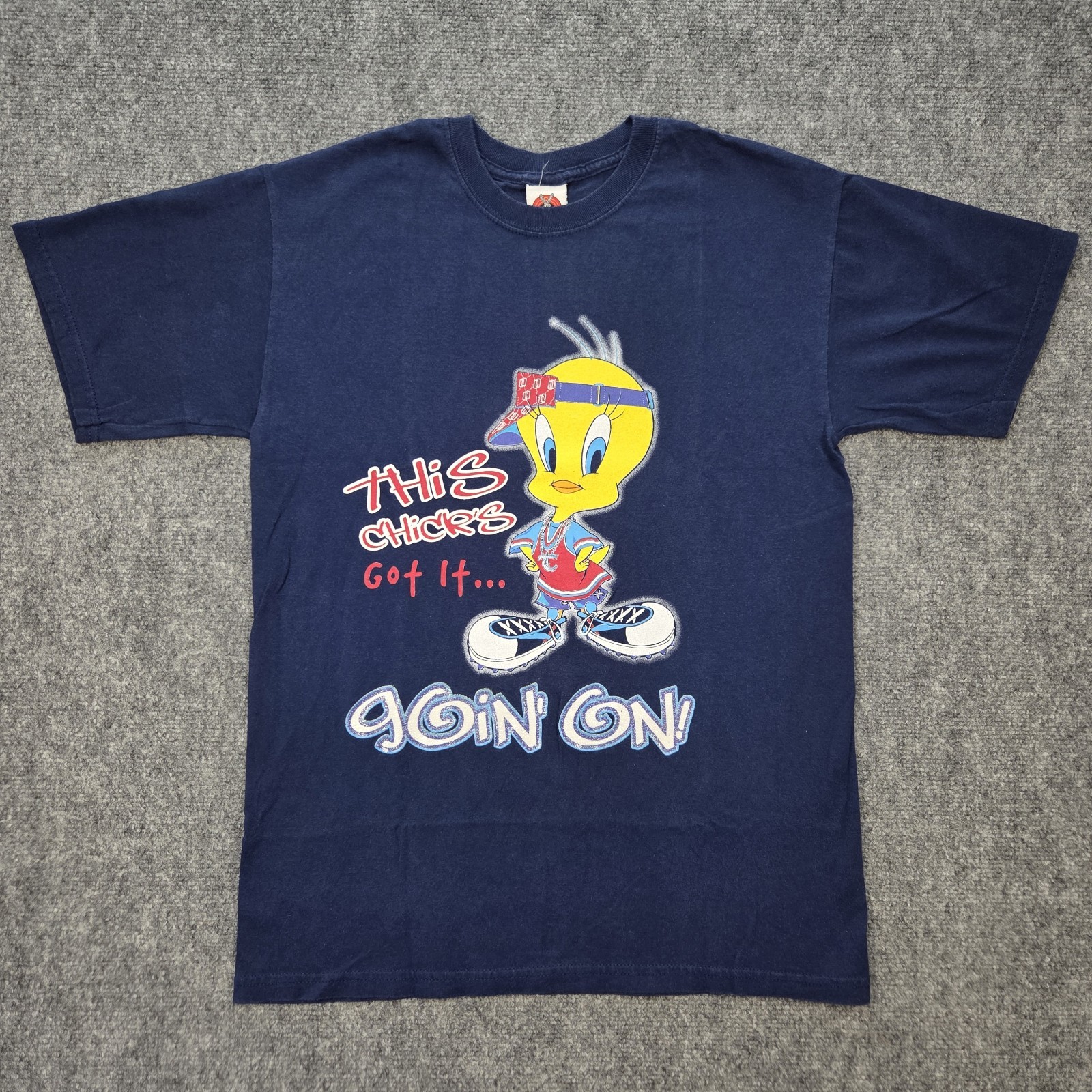 Looney Tunes Tweety Bird T-Shirt Size M This Chicks Got It Going On Graphic Blue