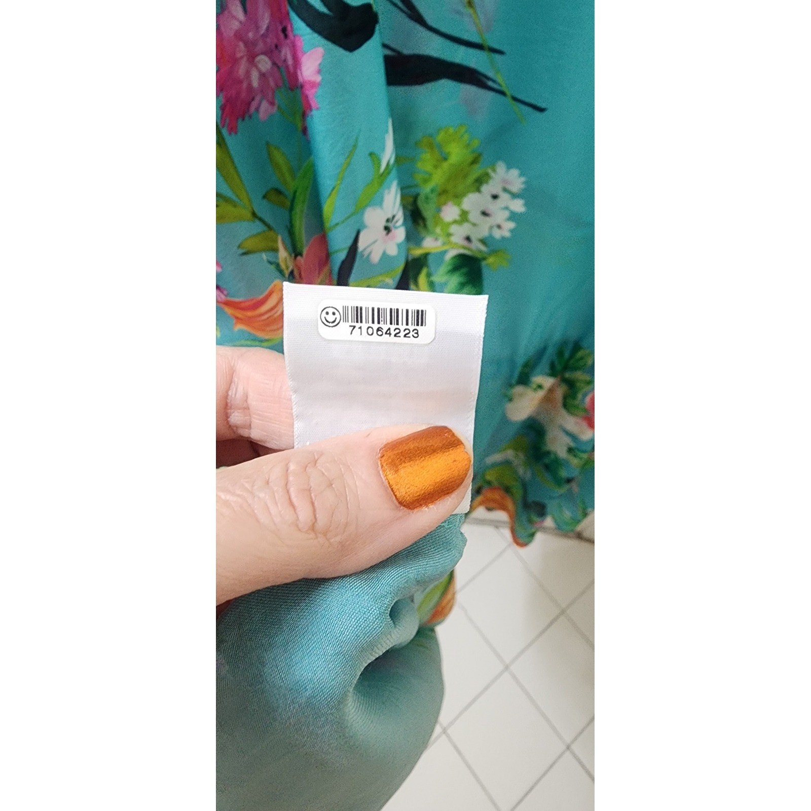 Johnny Was Turquoise Floral Butterfly Cupra Rayon Maxi Dress XL C31222A-4 Boho