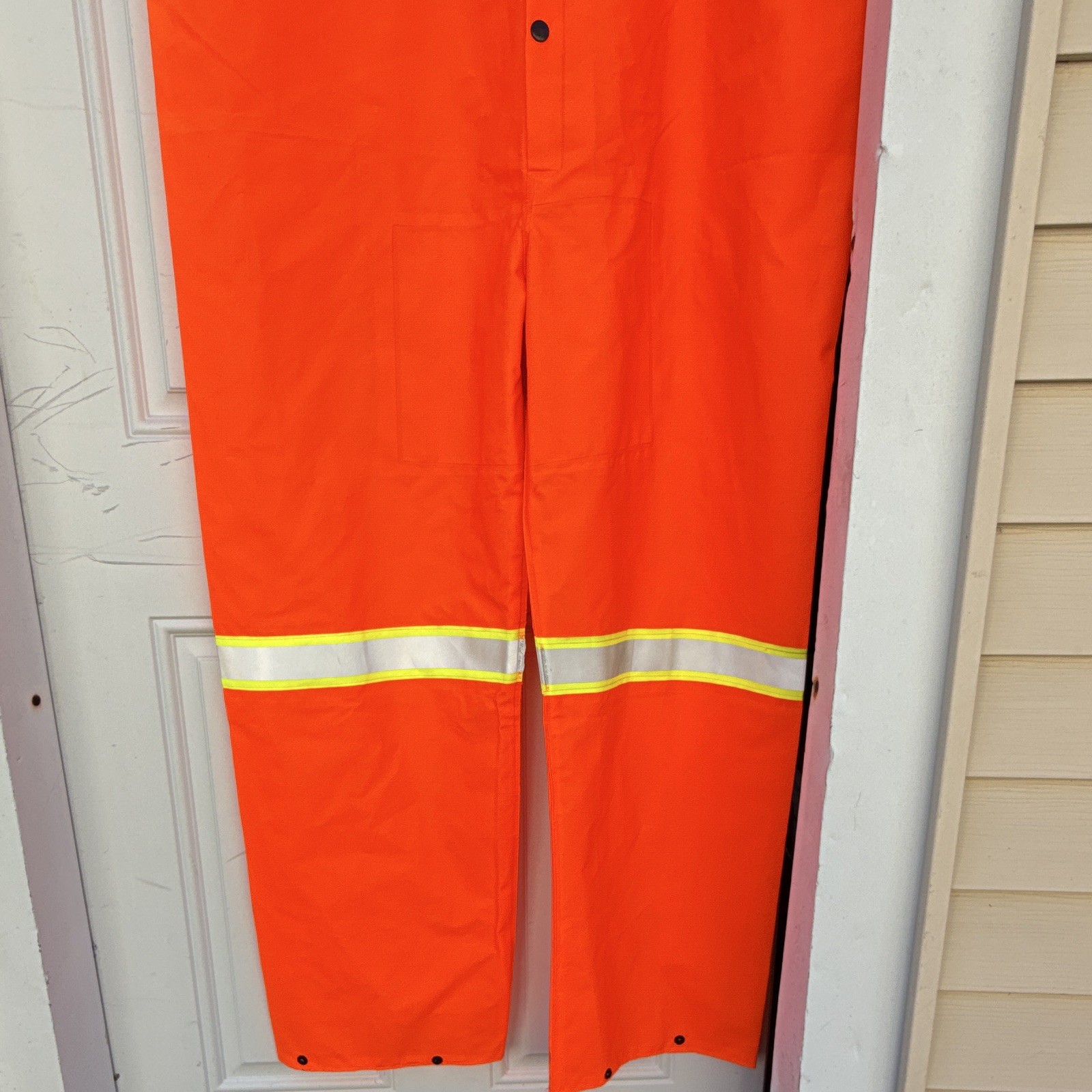MCR Safety 2013R Hi-Vis Reflective Orange Bib Overalls XL ANSI/ISEAClassE sizeXL