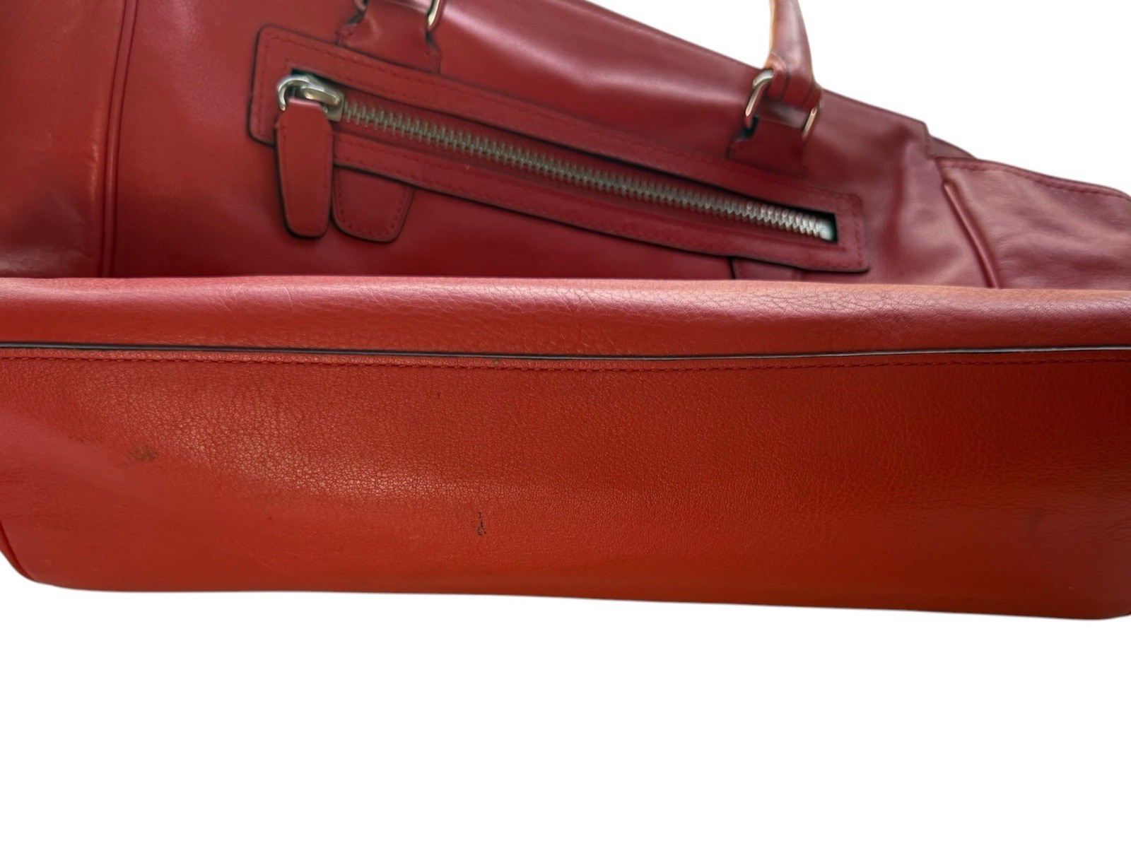 Coach Legacy Candace Red Leather Satchel Shoulder Bag Authentic Purse