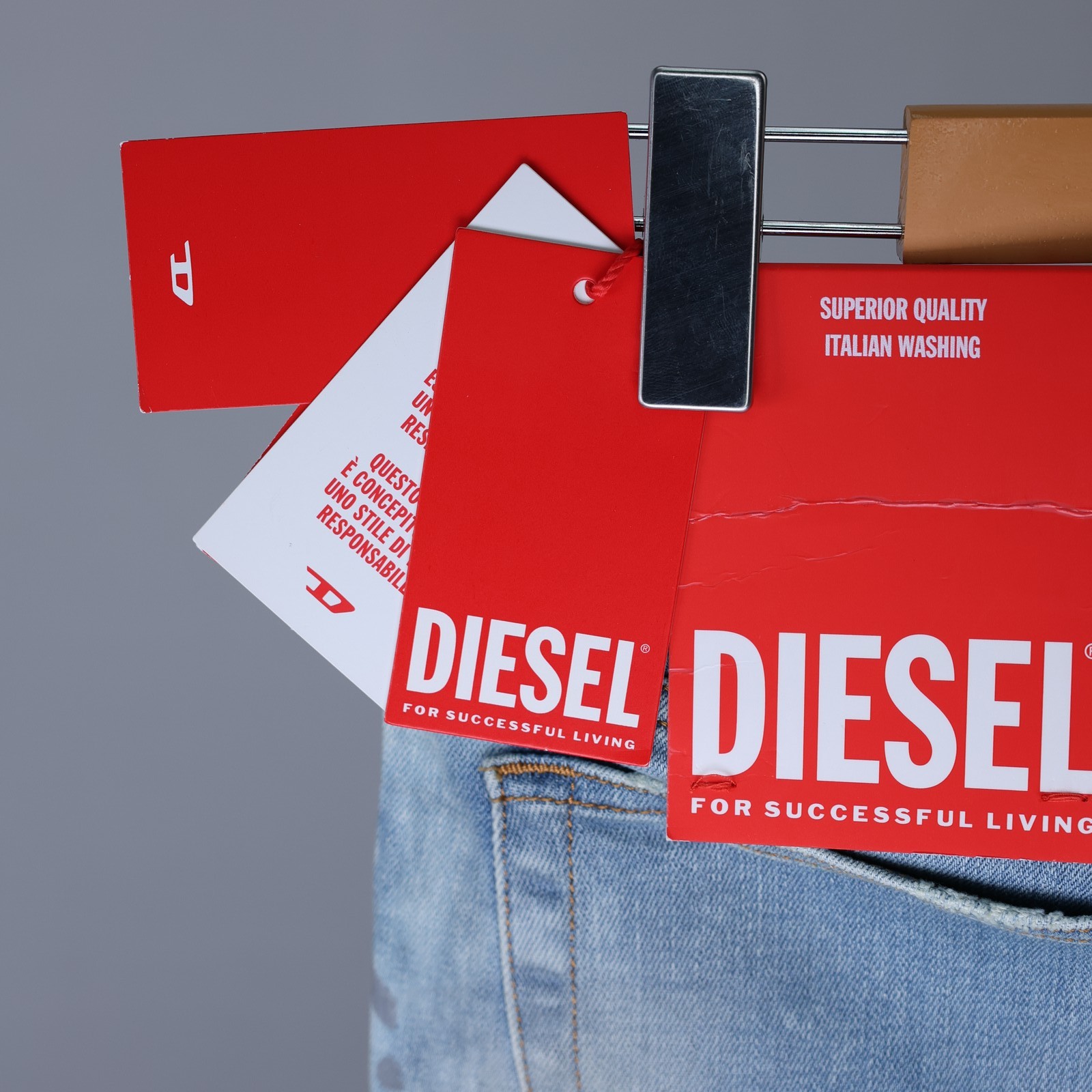 Diesel Mens Jeans 1979 Sleenker Trouser Skinny Low Rise Distressed Blue Size NWT