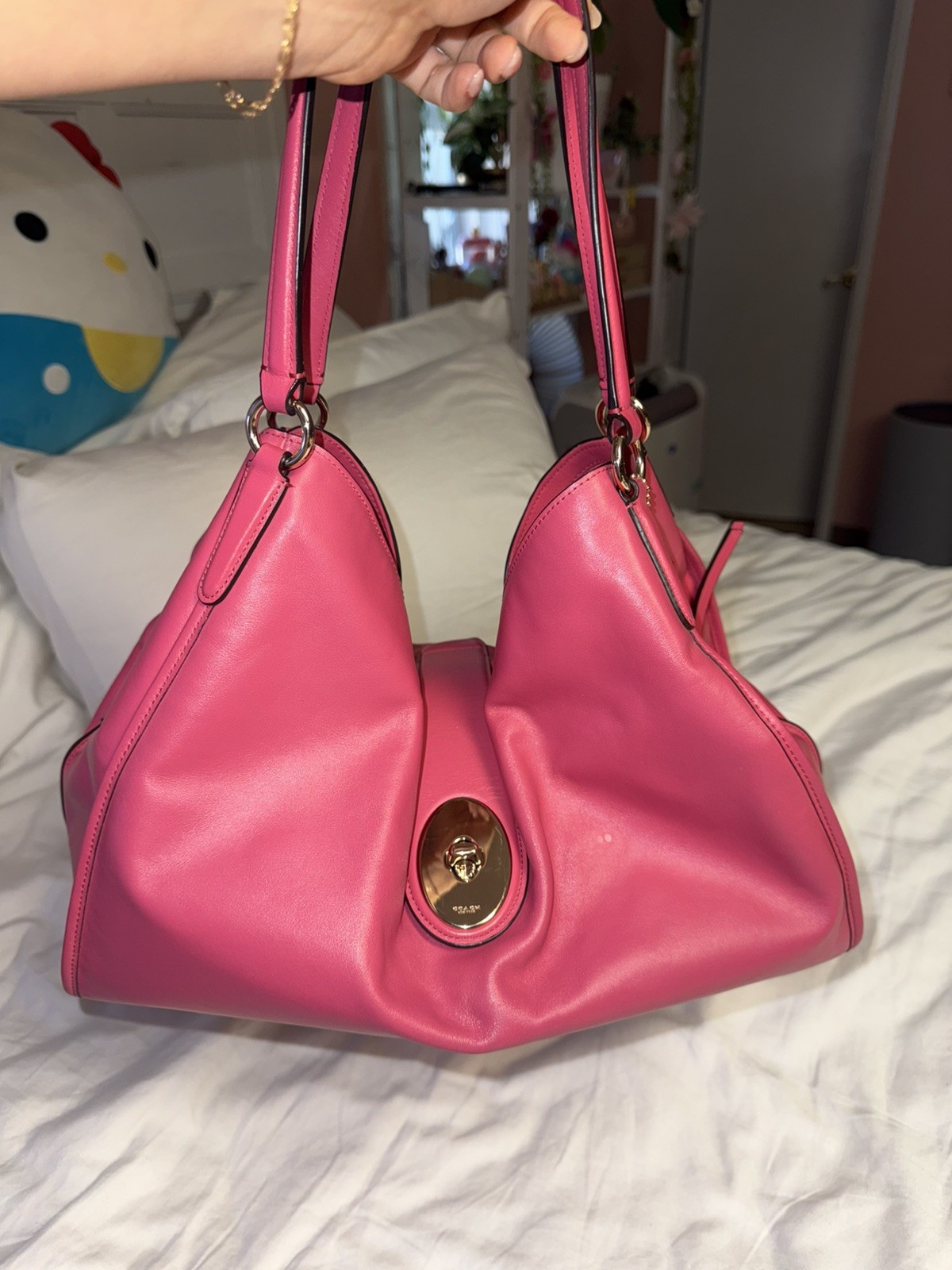 Gorgeous COACH pink Madison Carlyle Should Bag EXCELLENT CONDITION
