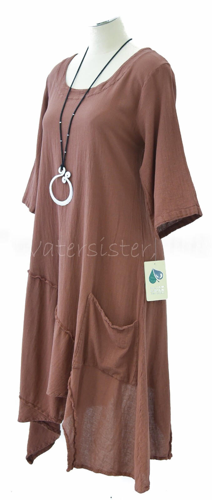 WATERSISTER Cotton Gauze TANGO TUNIC Long Top 1(S/M) 2(L/XL) 3(1X) oh my COLORS