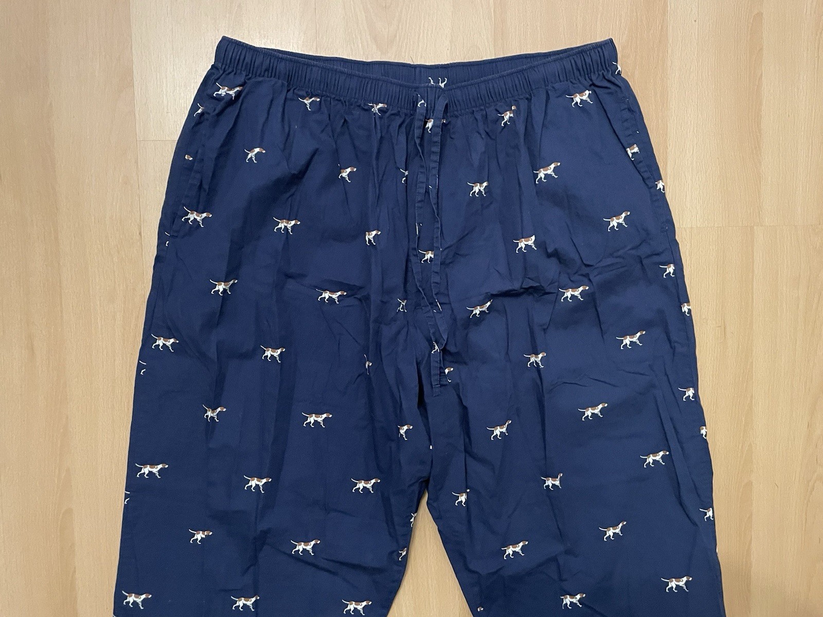 Polo Ralph Lauren Sleepwear Blue All Over Dog Print Pajama Pants Mens XL (35X28)