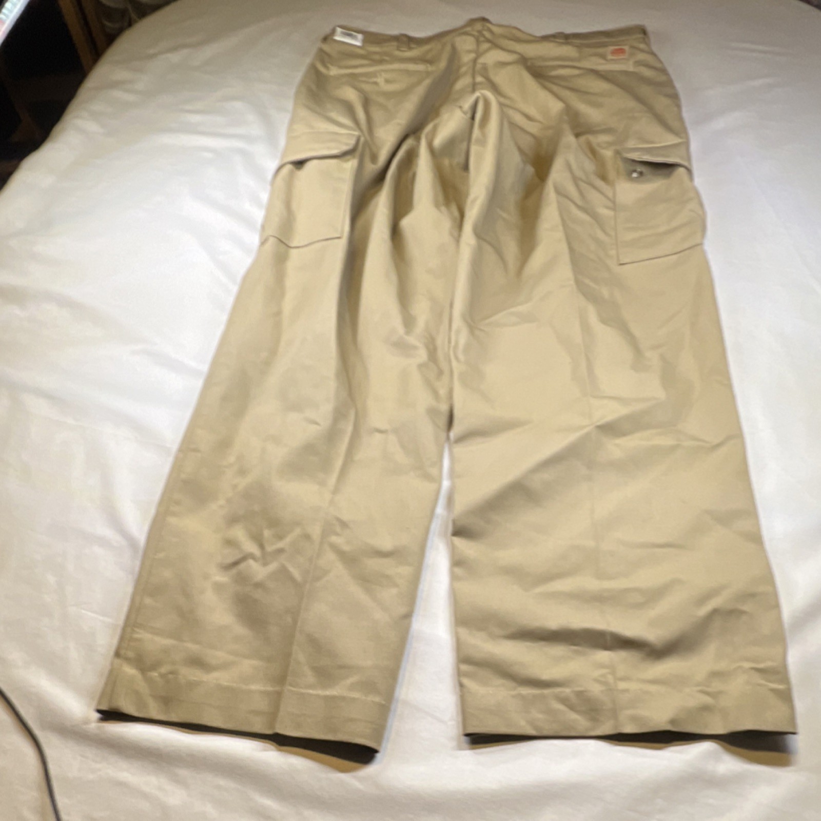 Red Kap Men’s Work Pants Beige Polyester Cotton 36×32 PT88KH2