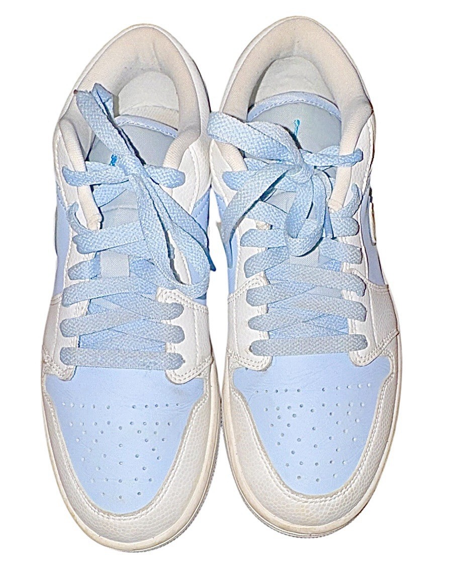 Nike Air Jordan 1 Low SE Reverse Ice Blue White Shoes Sneakers DV1299-104 Sz 8
