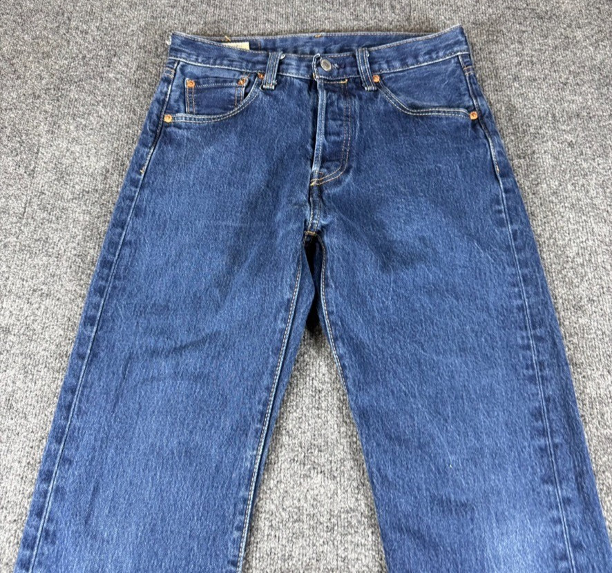 Levi’s Premium 501 ’93 Jeans Mens 29×30 Straight Leg Button Fly Big E Cowboy