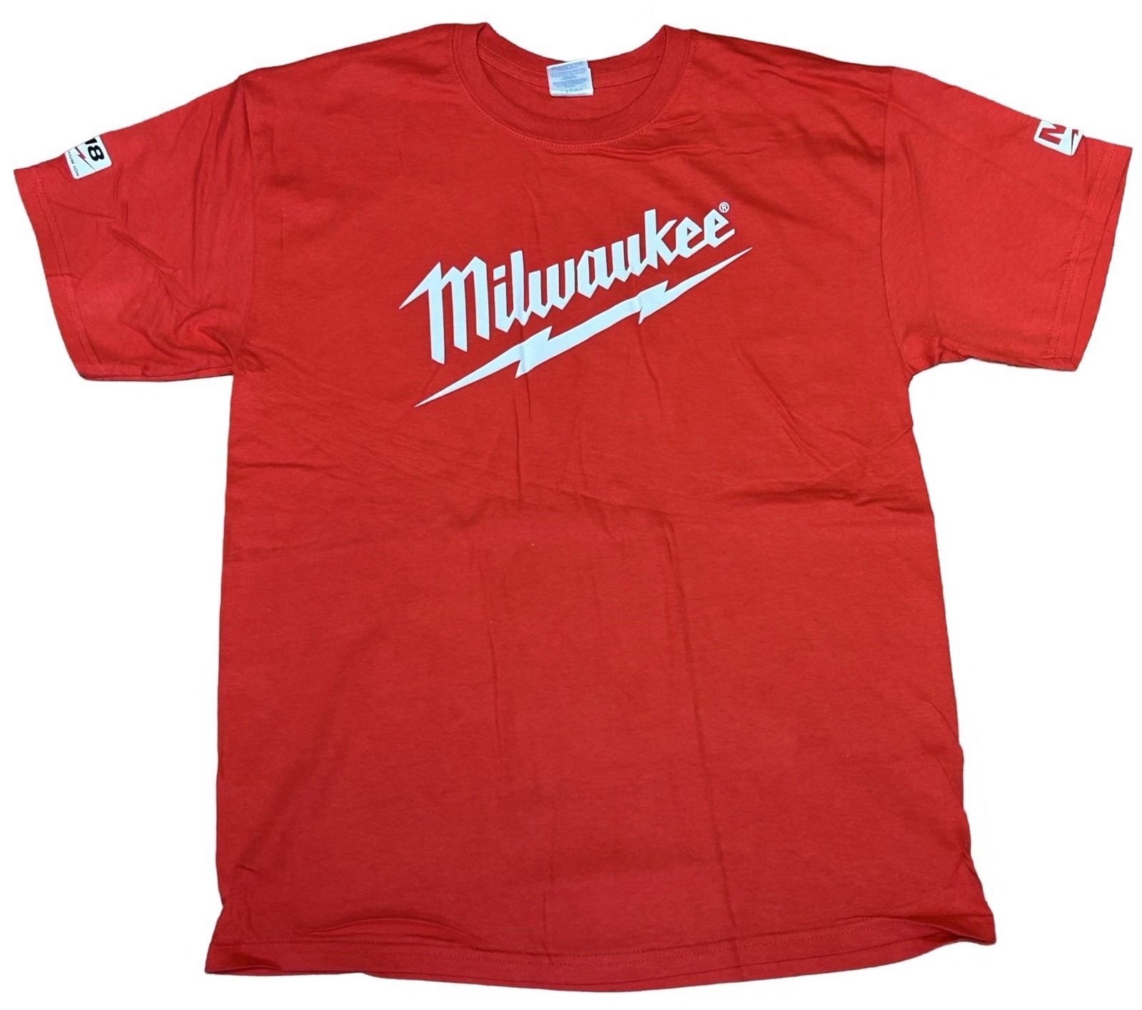 Milwaukee Tools Nothing But Heavy Duty Red T-Shirt Short Sleeve M12 18 NEW LARGE