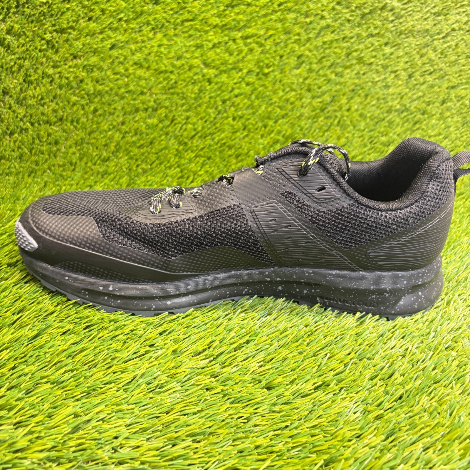Kuru Atom Mens Size 13 Black Athletic Trail Running Walking Shoes Sneakers