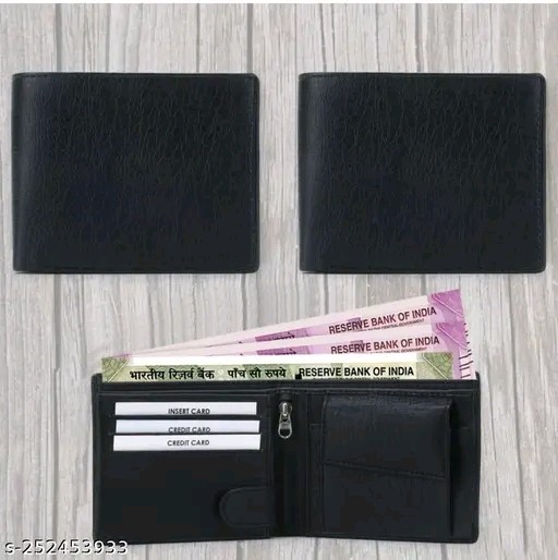 Genuine Leather Minimalist Bifold Wallets For Men RFID Blocking Slim Mens Wallet