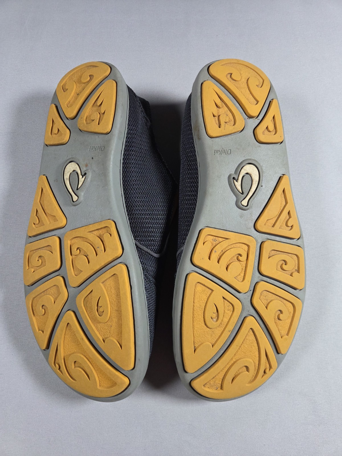 OLUKAI Nohea Mesh Men’s Slip On Sneakers Lightweight Shoes Grey Size 7