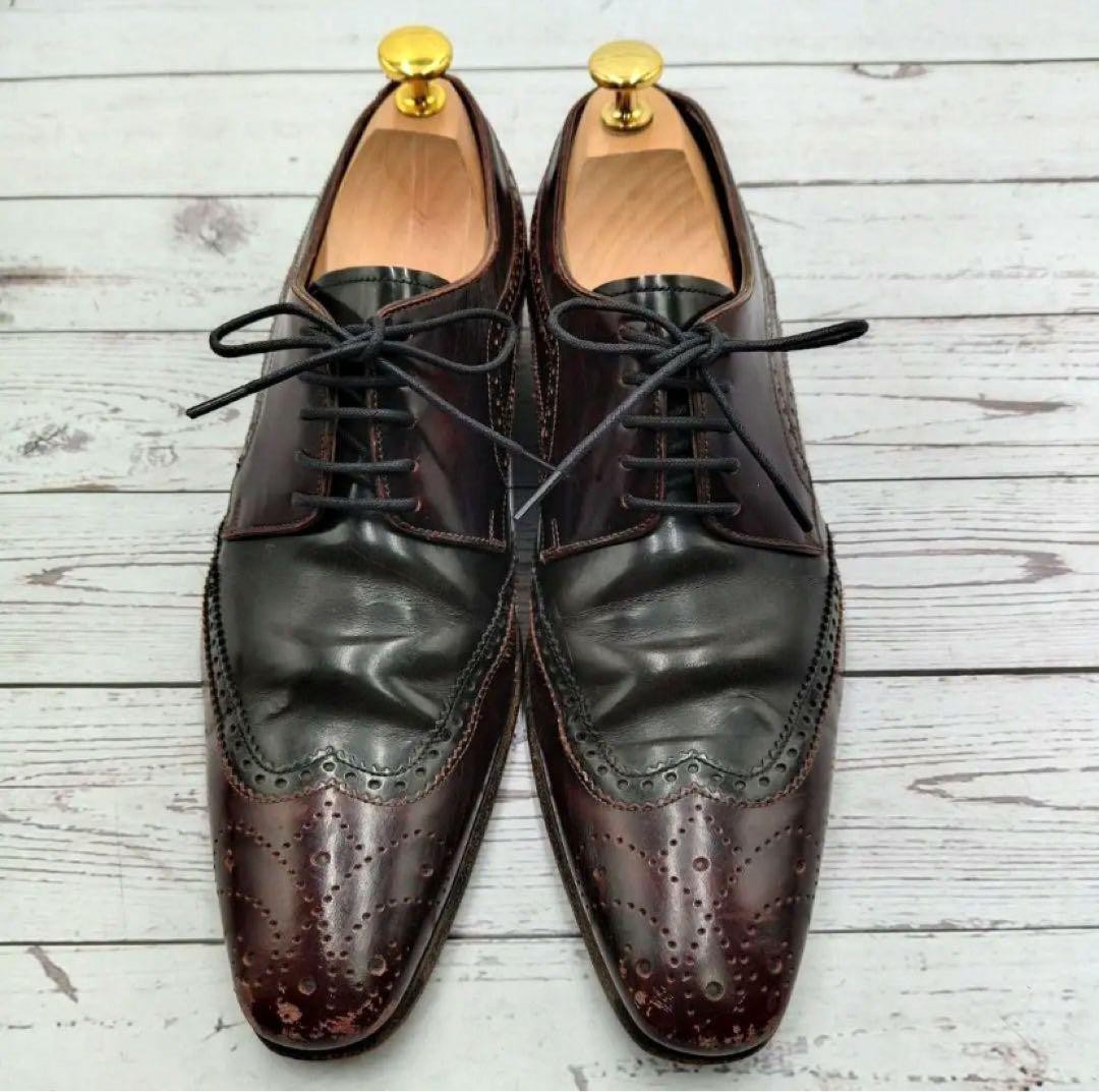 DOLCE & GABBANA Mens Size 7.5 US Pointed Toe Vintage Dress Shoes Made in Italy