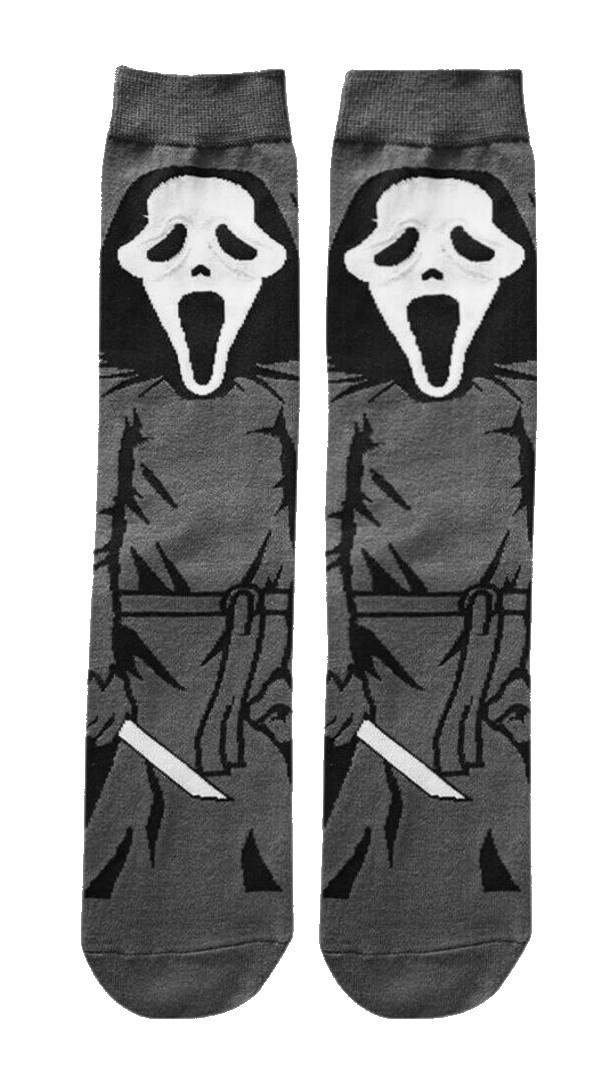 SCREAM | Mens Unisex Scary Horror Ghostface Socks | One Size UK 6-11 EU 40-46