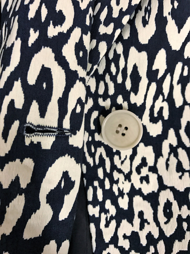 Lafayette 148 New York Leopard Print Tailored Blazer Career Jacket Sz NWT $598