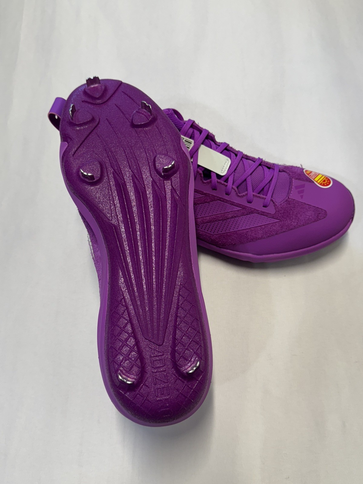 NWT Adidas Adizero Impact BSB Baseball Cleats Metal SOMOS Purple Burst Size 13.5